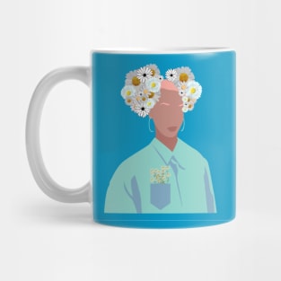 Daisy woman art print Mug